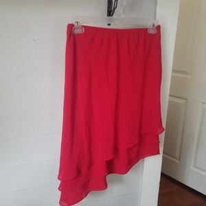 Layered hem skirt